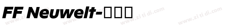 FF Neuwelt字体转换